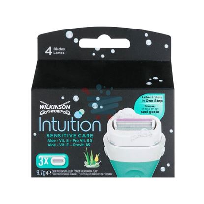 Dettaglio testina Wilkinson Intuition con 5 lame per una rasatura precisa
