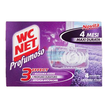 WC NET TAVOLETTE LAVANDA 4 PEZZI