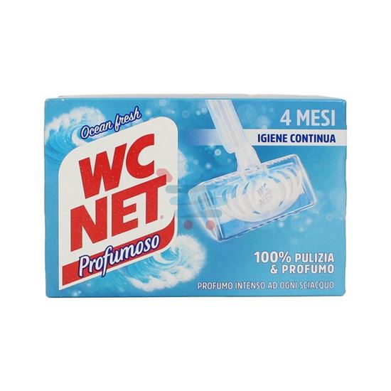 Confezione WC Net Profumoso Ocean Fresh 4 pezzi per igiene continua del WC