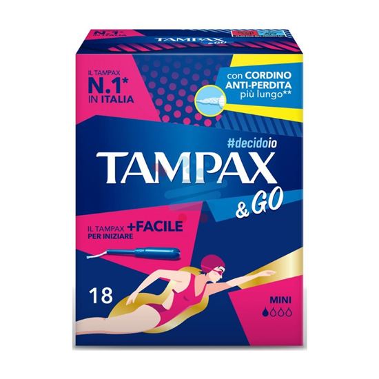 TAMPAX & GO MINI ASSORBENTI INTERNI 18 PEZZI