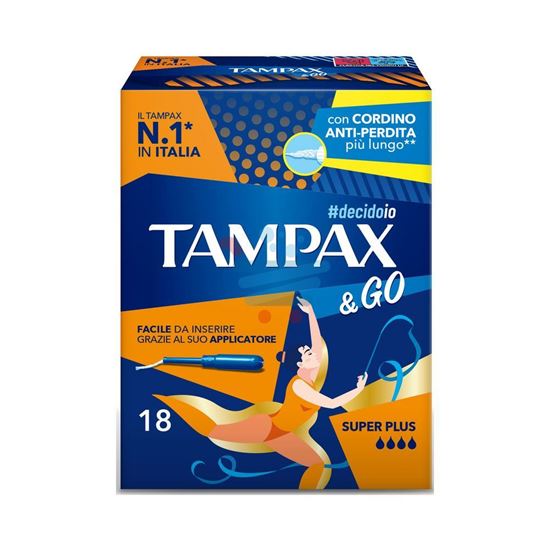 TAMPAX & GO ASSORBENTI INTERNI SUPER PLUS 18 PEZZI