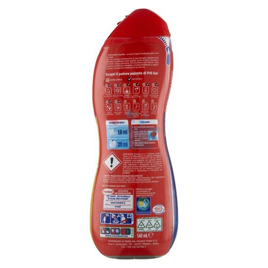 PRIL EXCELLENCE DUO GEL SCIOGLIGRASSO CLASSICO 30 LAVAGGI 540 ML
