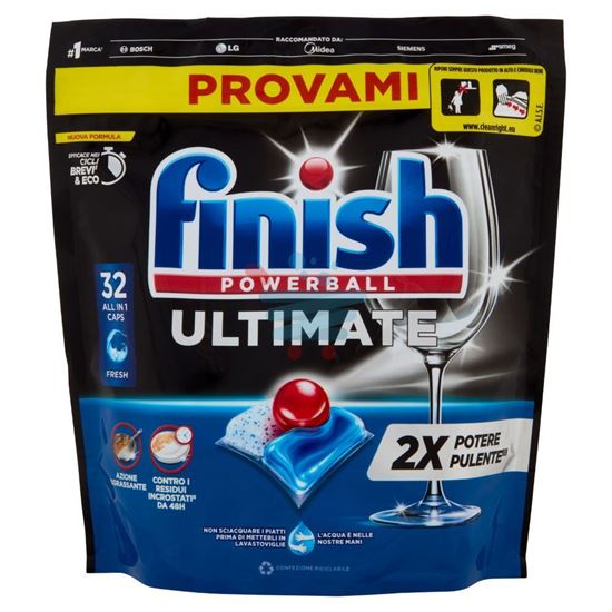 FINISH ULTIMATE FRESH PASTIGLIE LAVASTOVIGLIE 32 LAVAGGI 412,8 GR