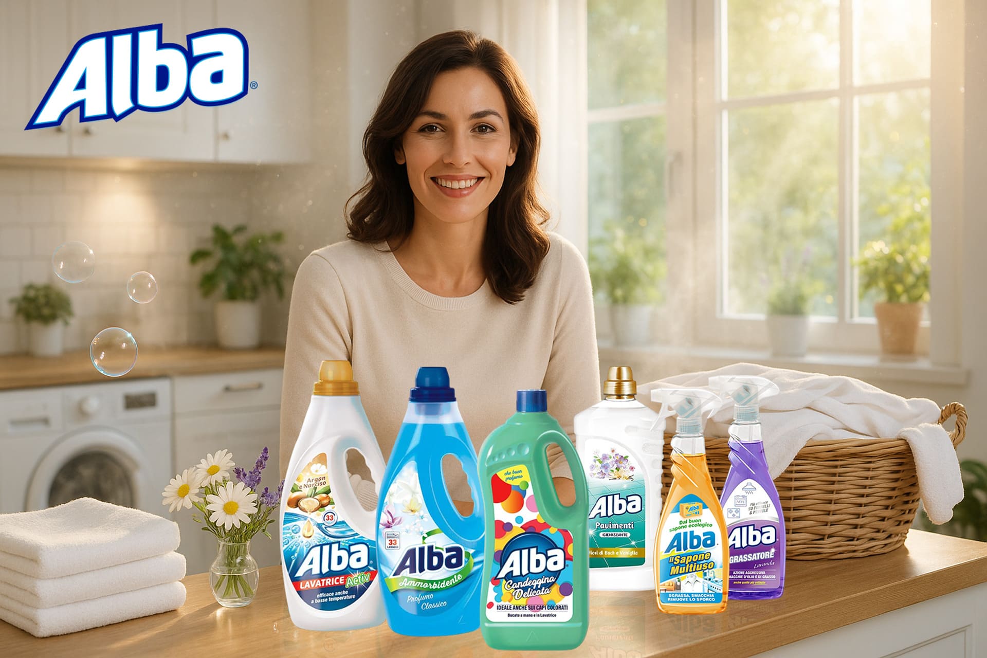 Prodotti ALBA Detersivi della fabbrica De Simone Napoli disponibili a Palermo nei negozi Carollo Detersivi